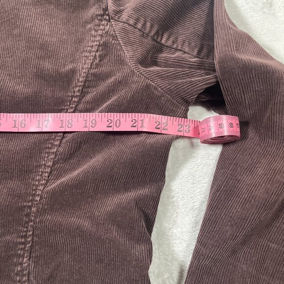 Vintage Falls Creek Corduroy Blazer Womens Large Buttons Chocolate Brown Preppy - Picture 6 of 7